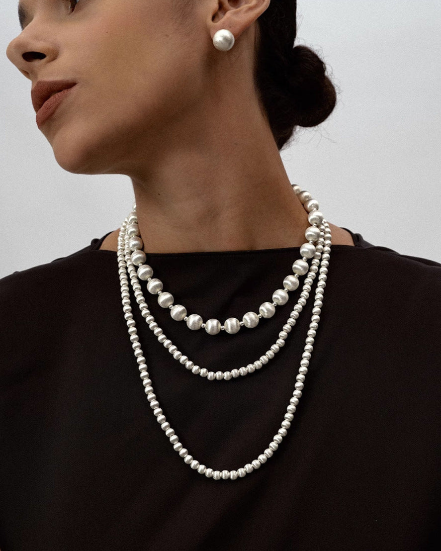 Duo Silk Pearl Necklace