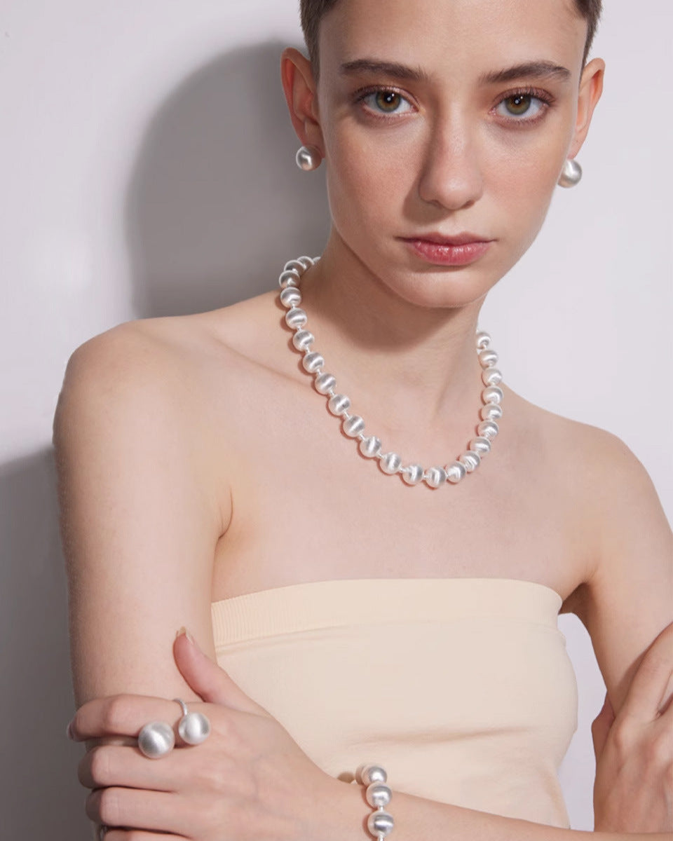 Silk Pearl Earrings