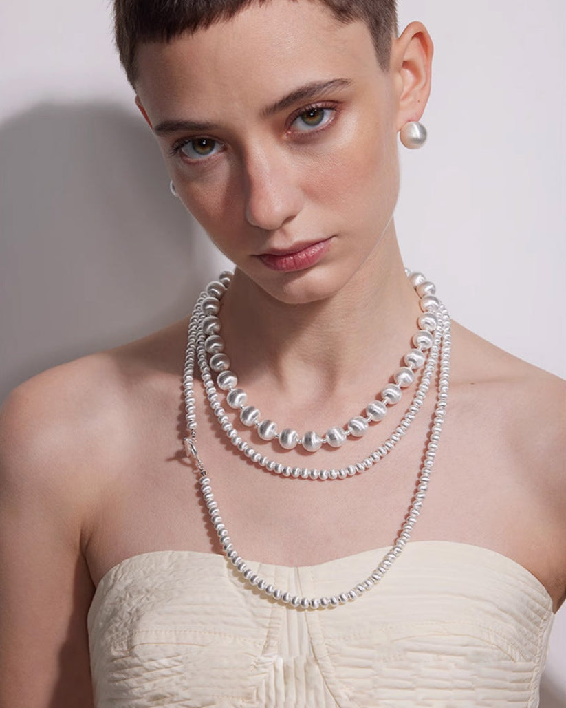 Duo Silk Pearl Necklace