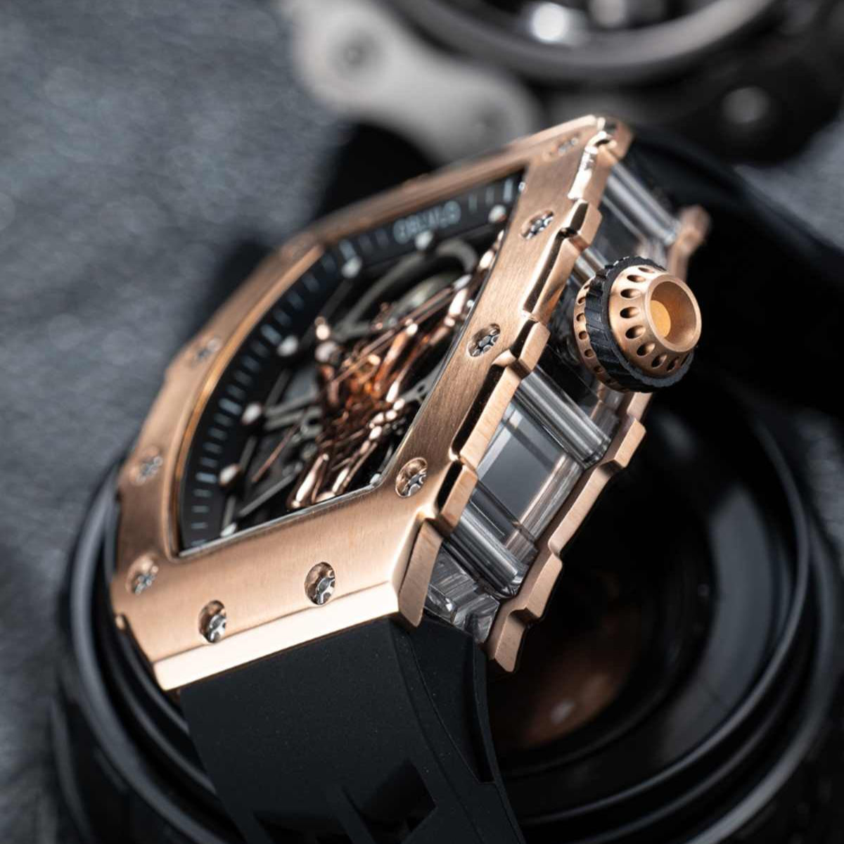 OBLVLO | Golden Finger Fully Automatic Mechanical Watch Waterproof Barrel Type