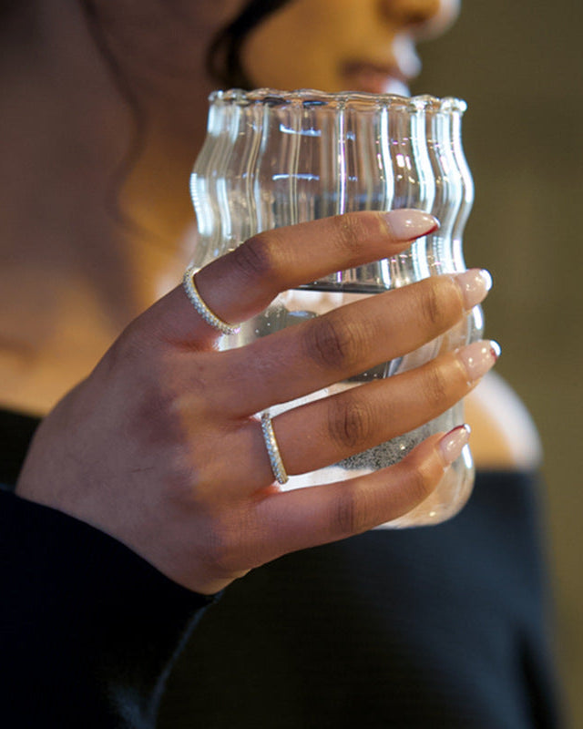 Shimmering Line Ring