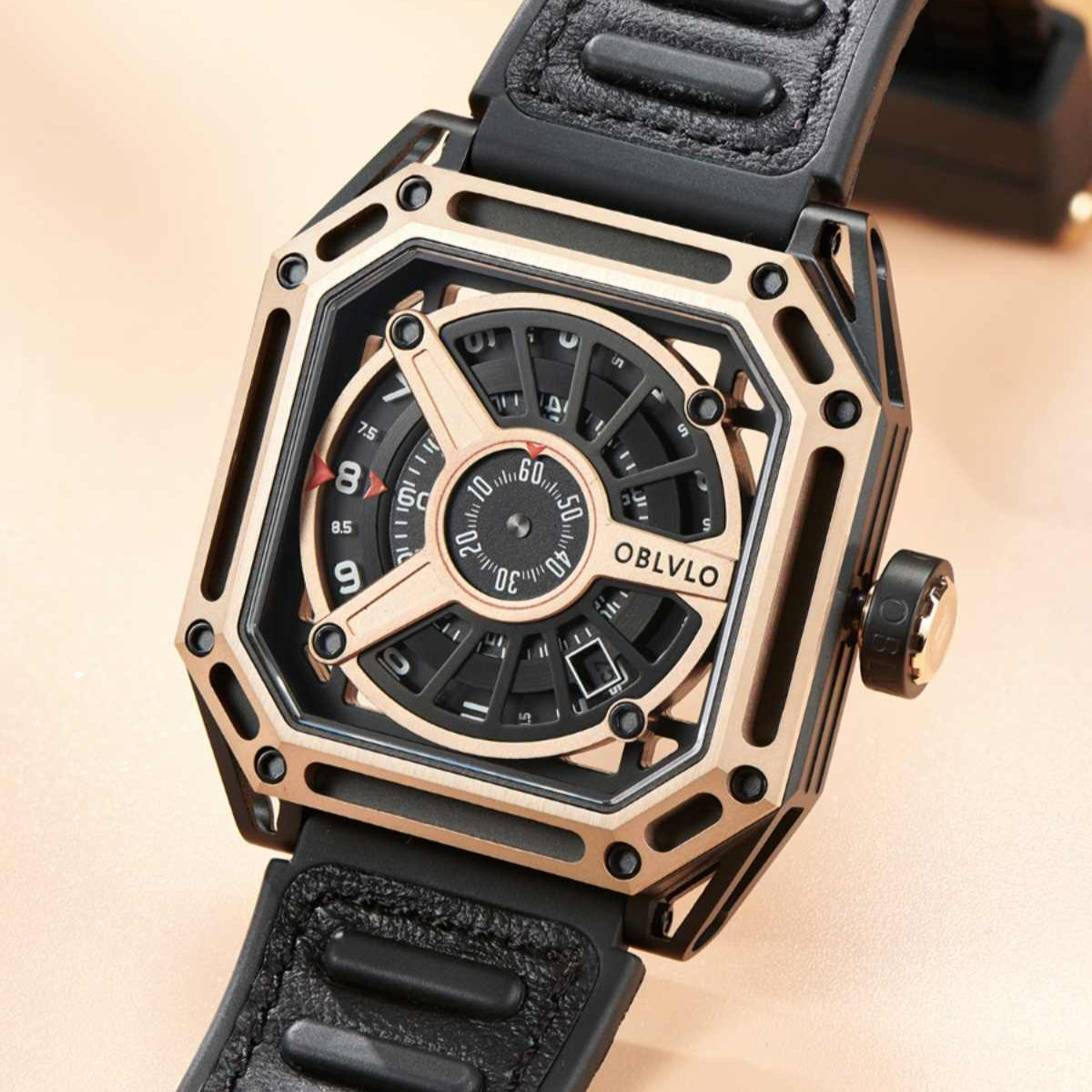 OBLVLO | Racing Mechanical Watch Men's Mechanic Watch