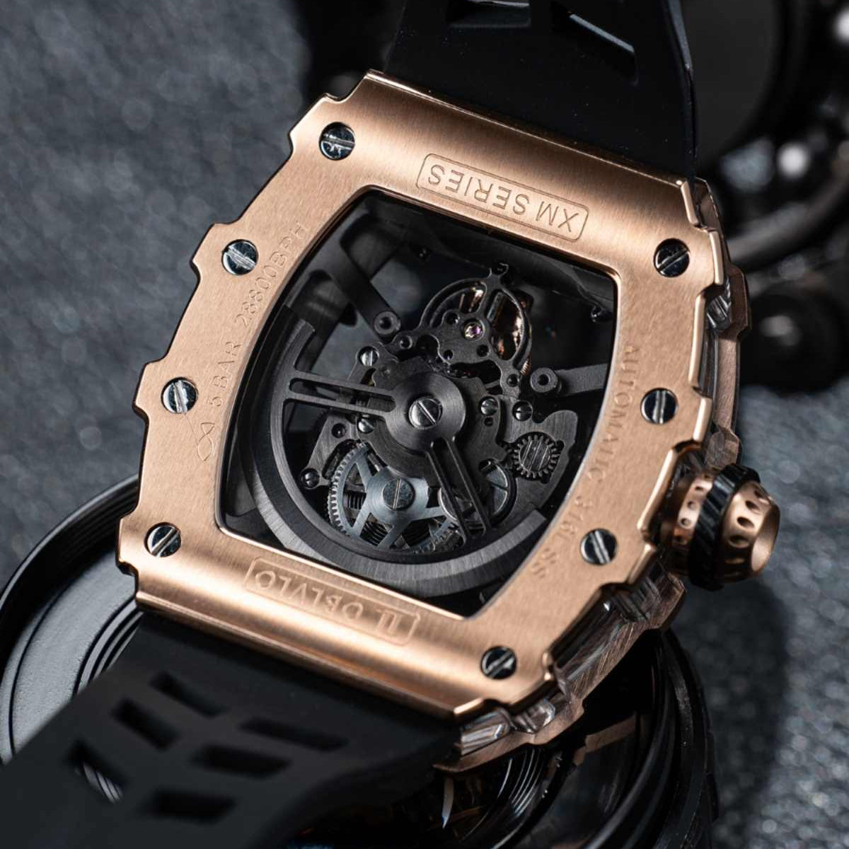 OBLVLO | Golden Finger Fully Automatic Mechanical Watch Waterproof Barrel Type