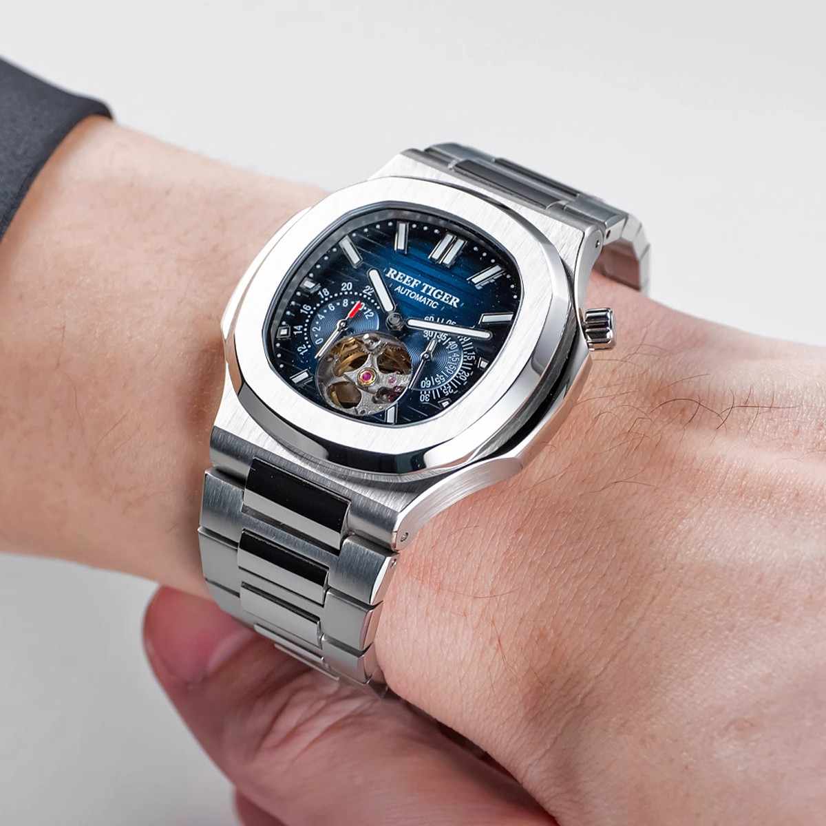 REEF TIGER | Men's Fashion Tourbillon Waterproof Automatic Watch