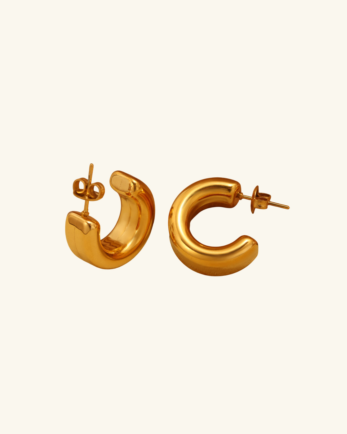 Gleaming Hoop Earring