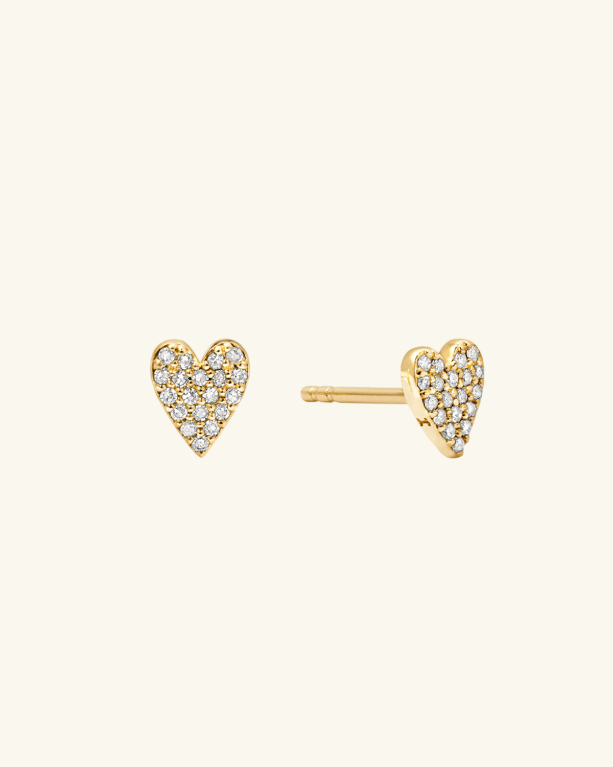 Gleaming Heart Earrings