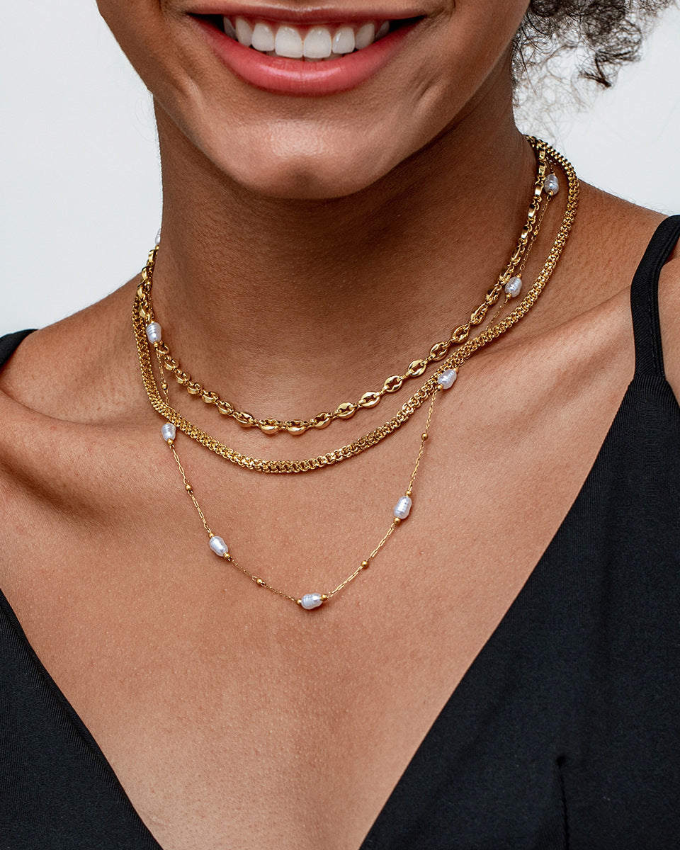 Trinity Pearl Necklace