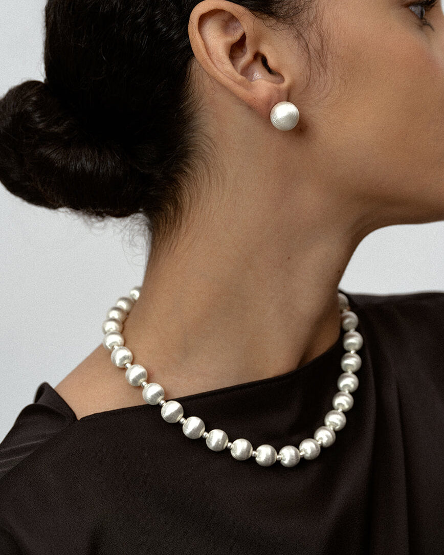 Silk Pearl Earrings