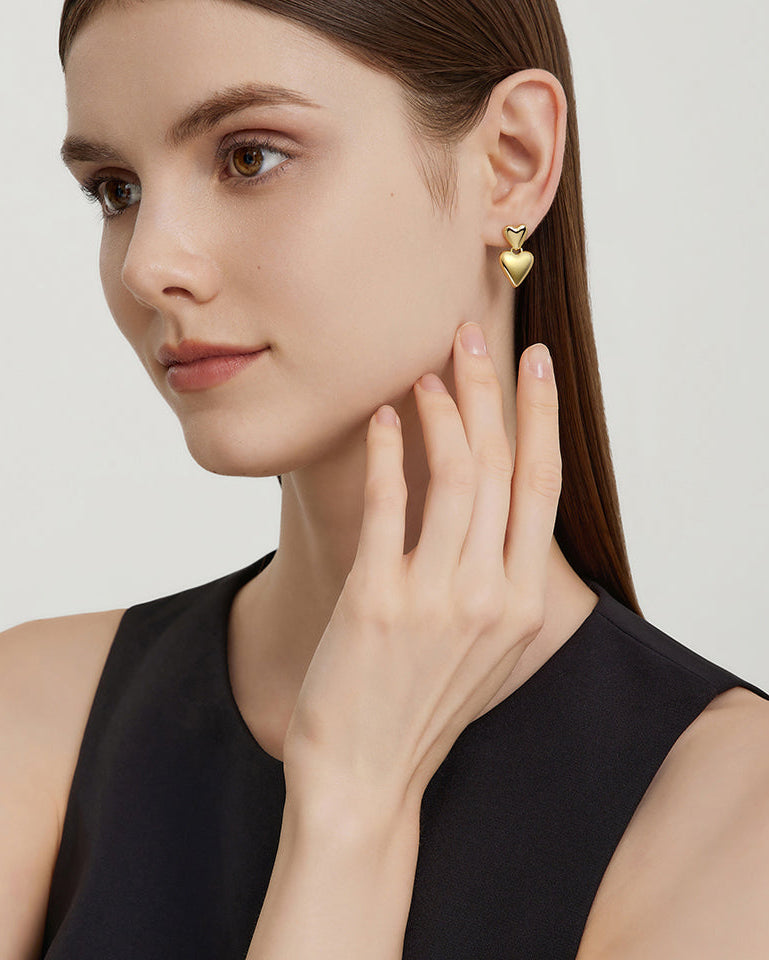 Twin Hearts Earrings