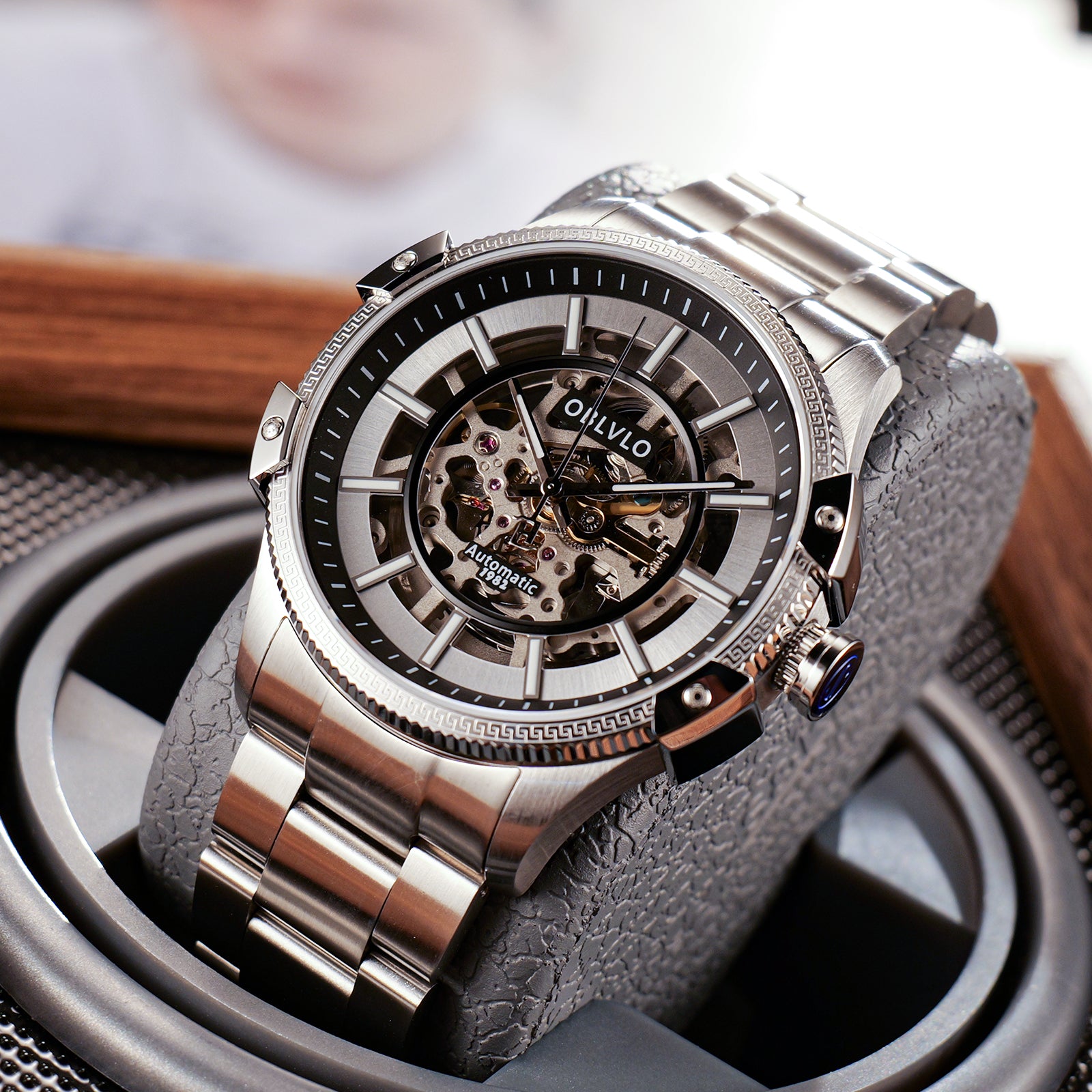 OBLVLO | Business skeleton mechanical watch