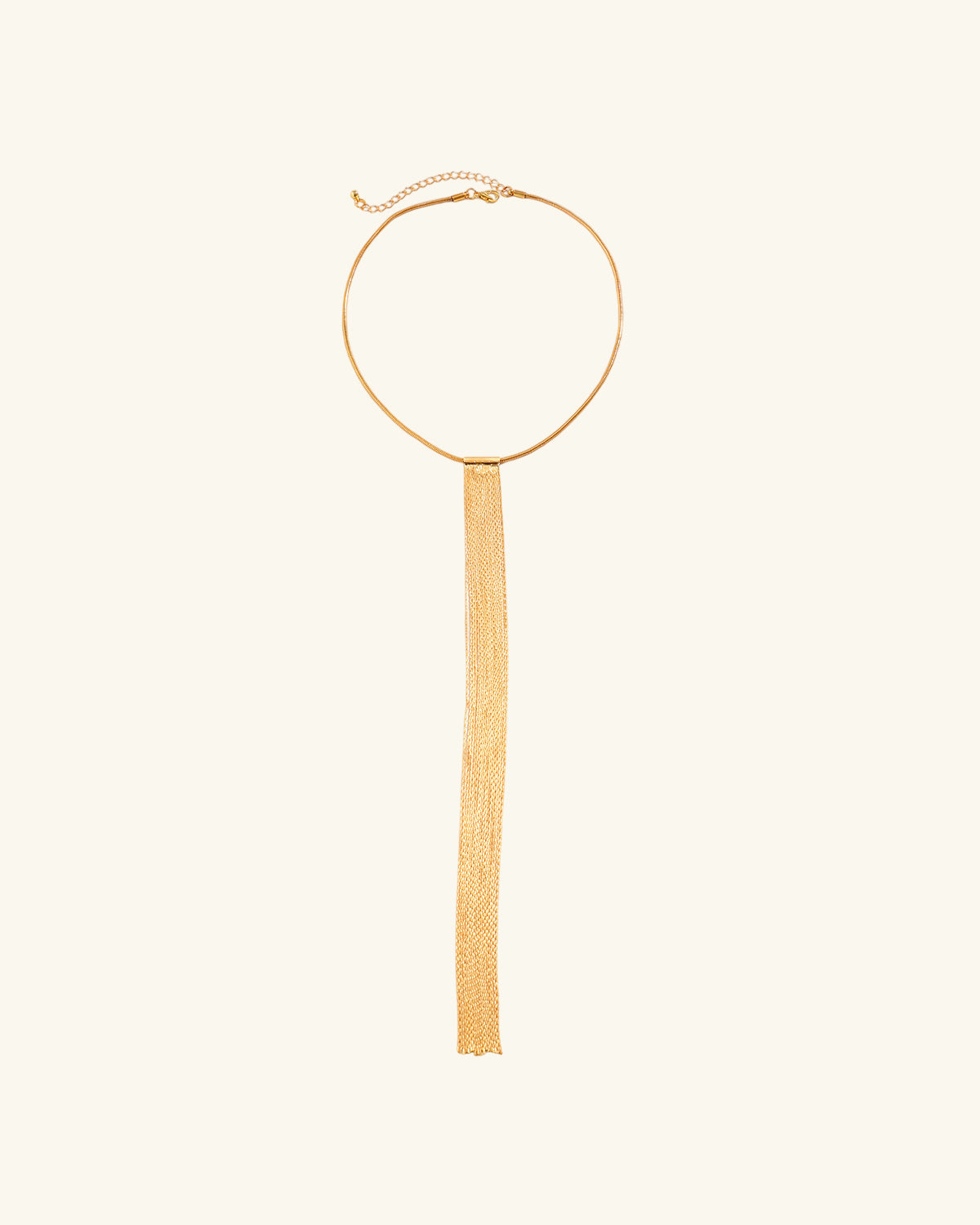 Old Money Sleek Tassel Necklace