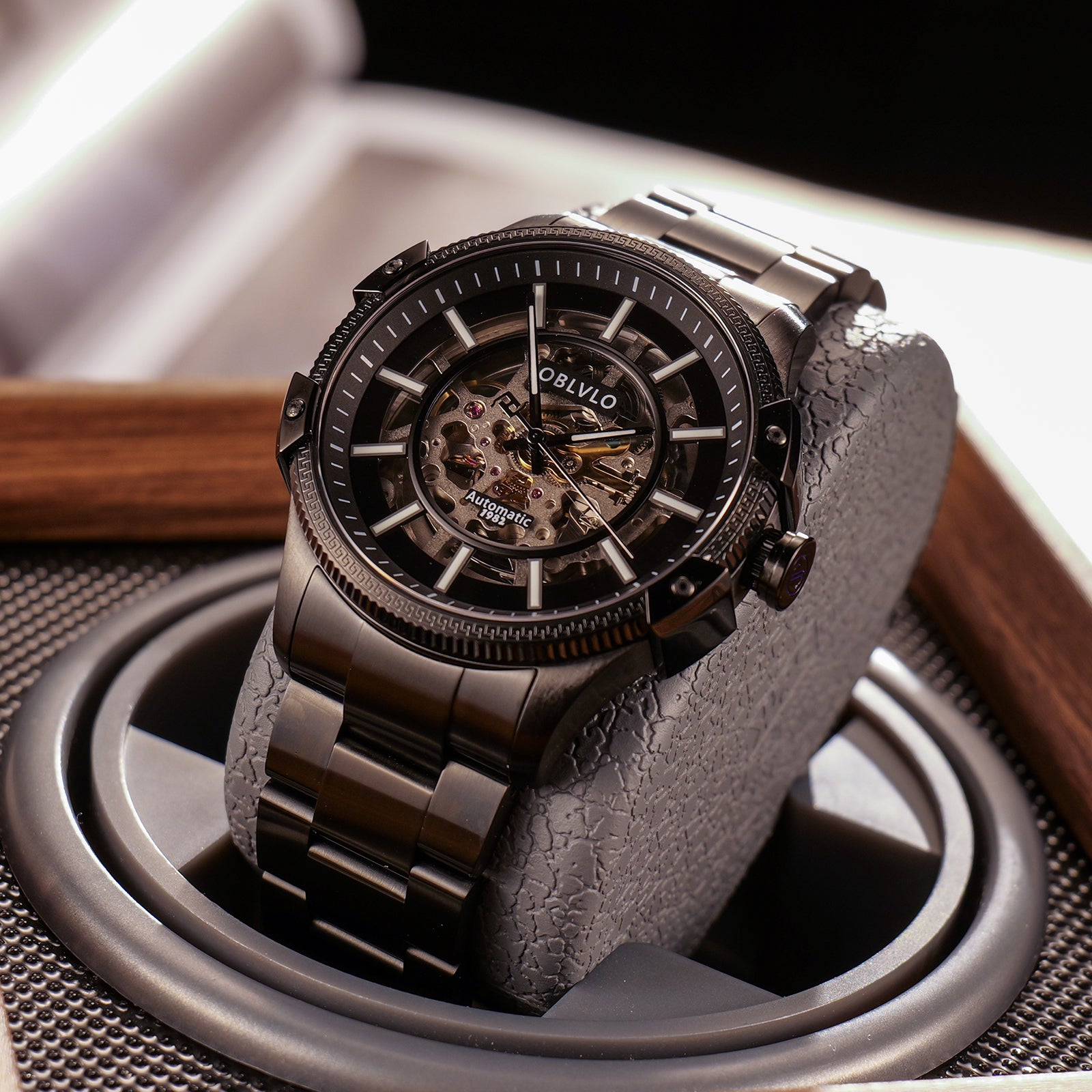 OBLVLO | Business skeleton mechanical watch