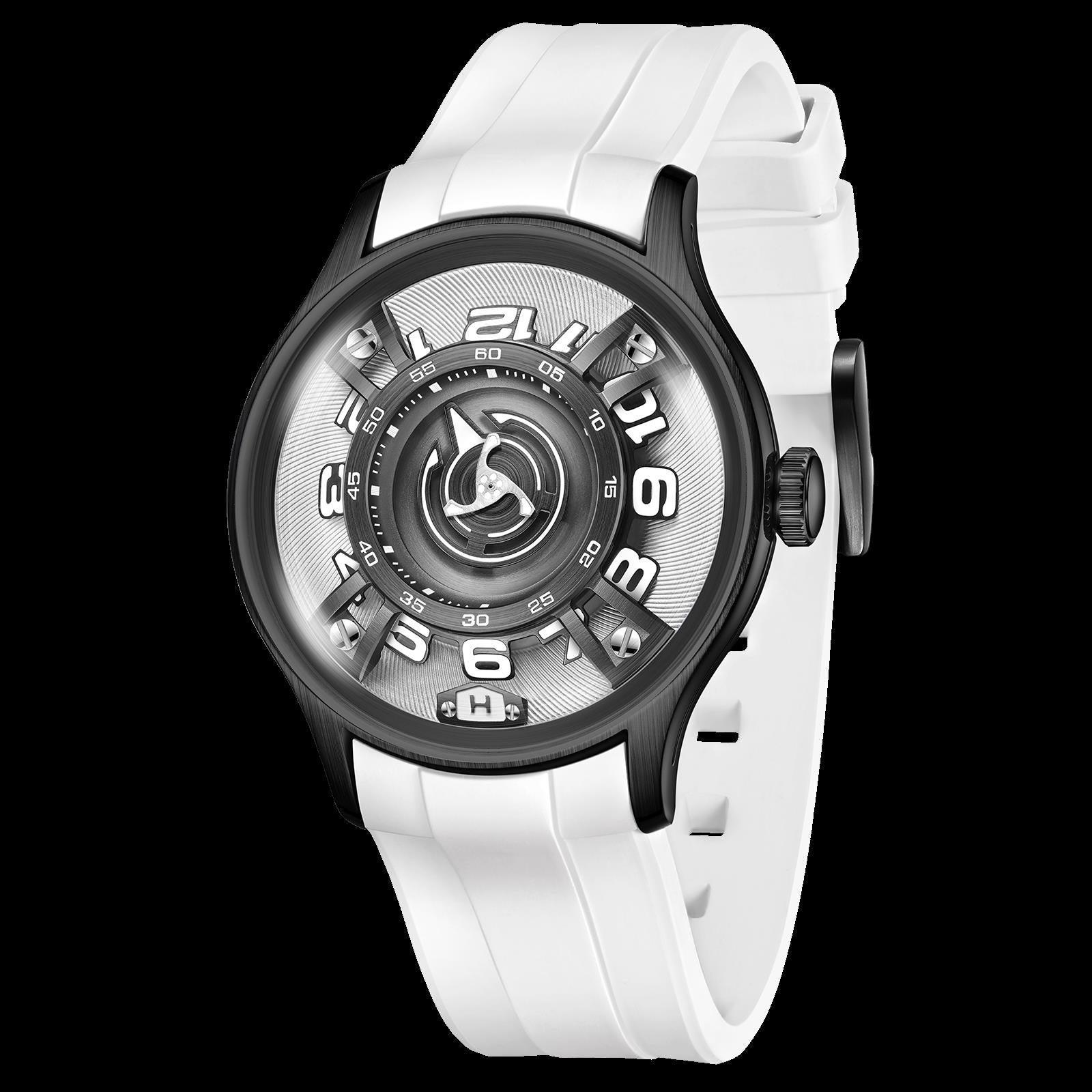 OBLVLO | Curvature Engine Starcraft Rotor Mechanical Watch for Men