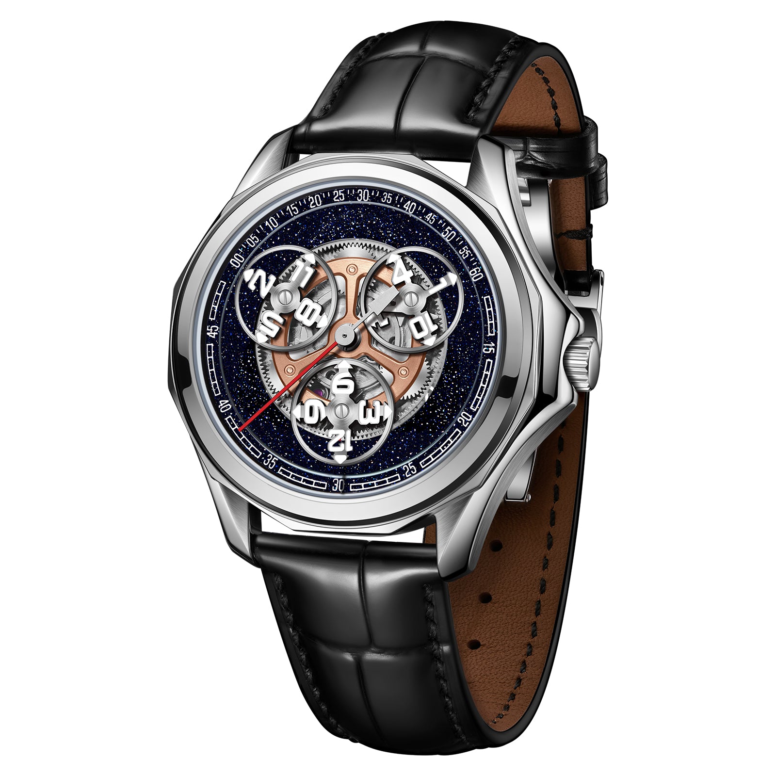 OBLVLO  | Rotary Star Wheel Fully Automatic Mechanical Watch