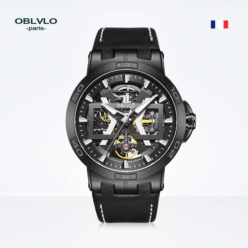 OBLVLO | Openwork Mechanical Watch Sports Outdoor Off-road