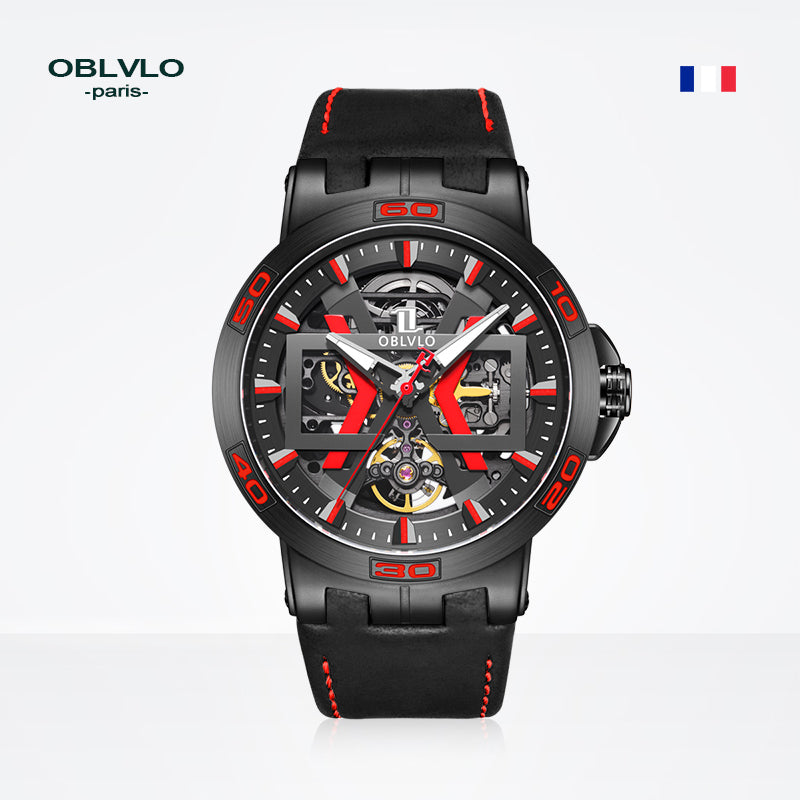 OBLVLO | Openwork Mechanical Watch Sports Outdoor Off-road