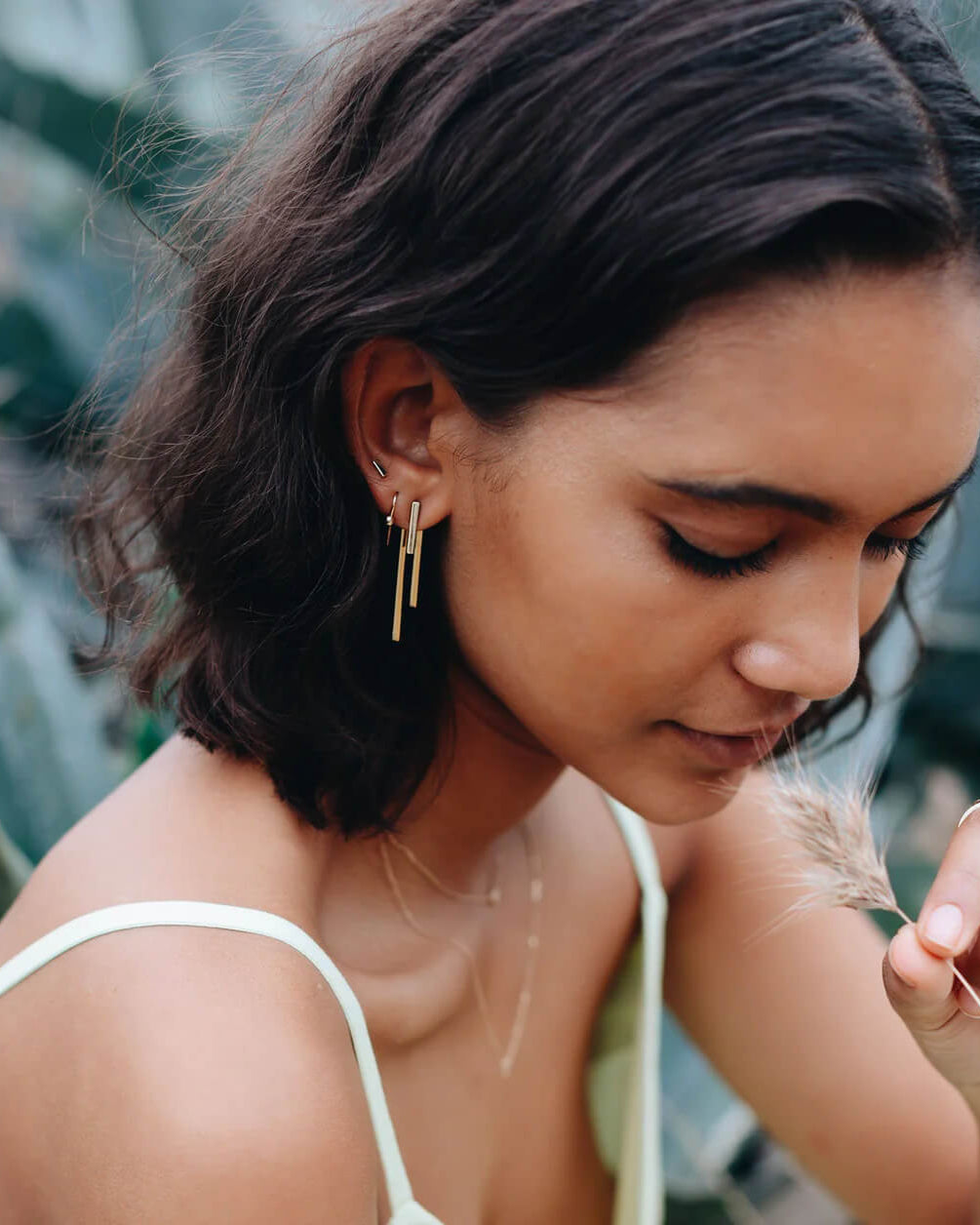 Linear Elegance Earrings