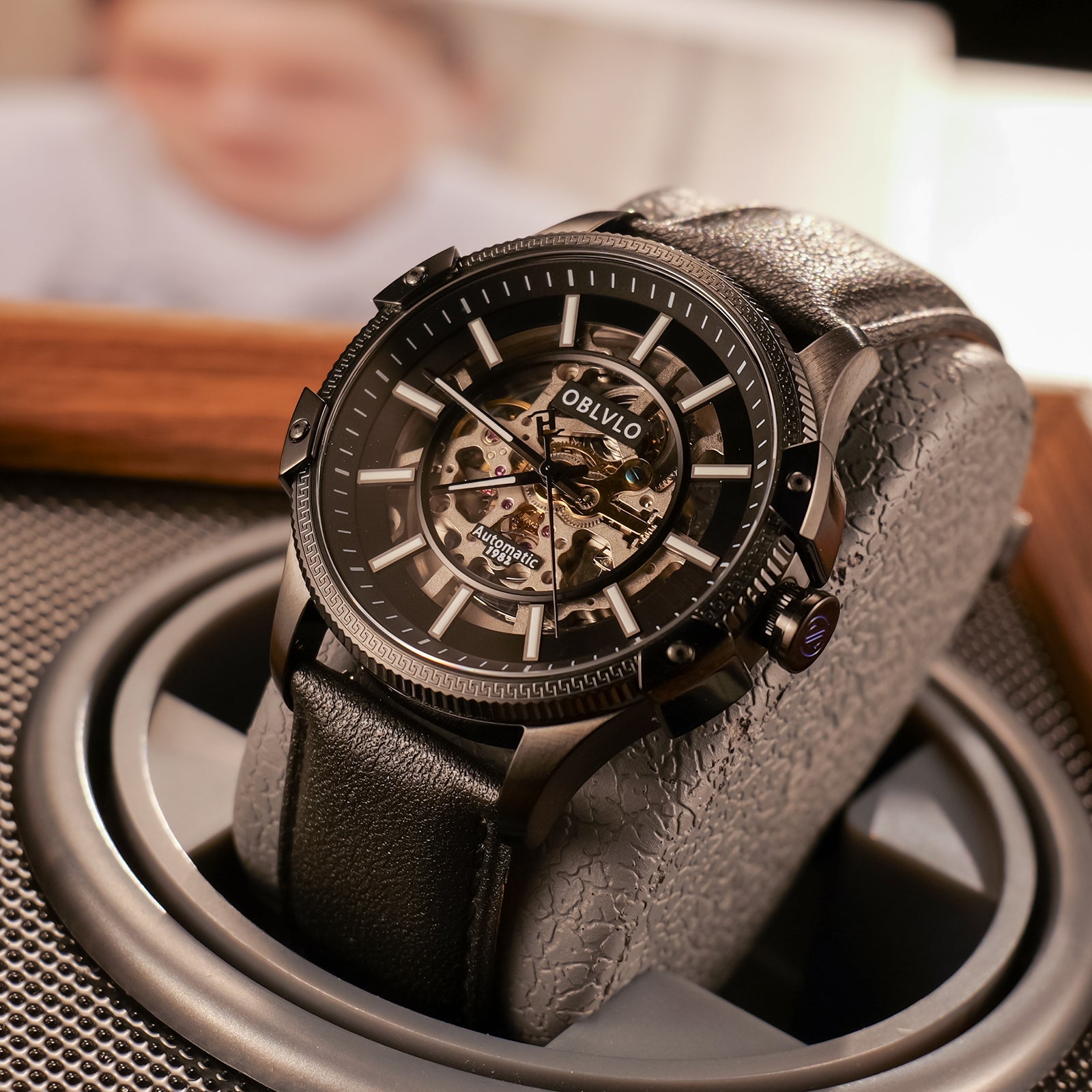 OBLVLO | Business skeleton mechanical watch