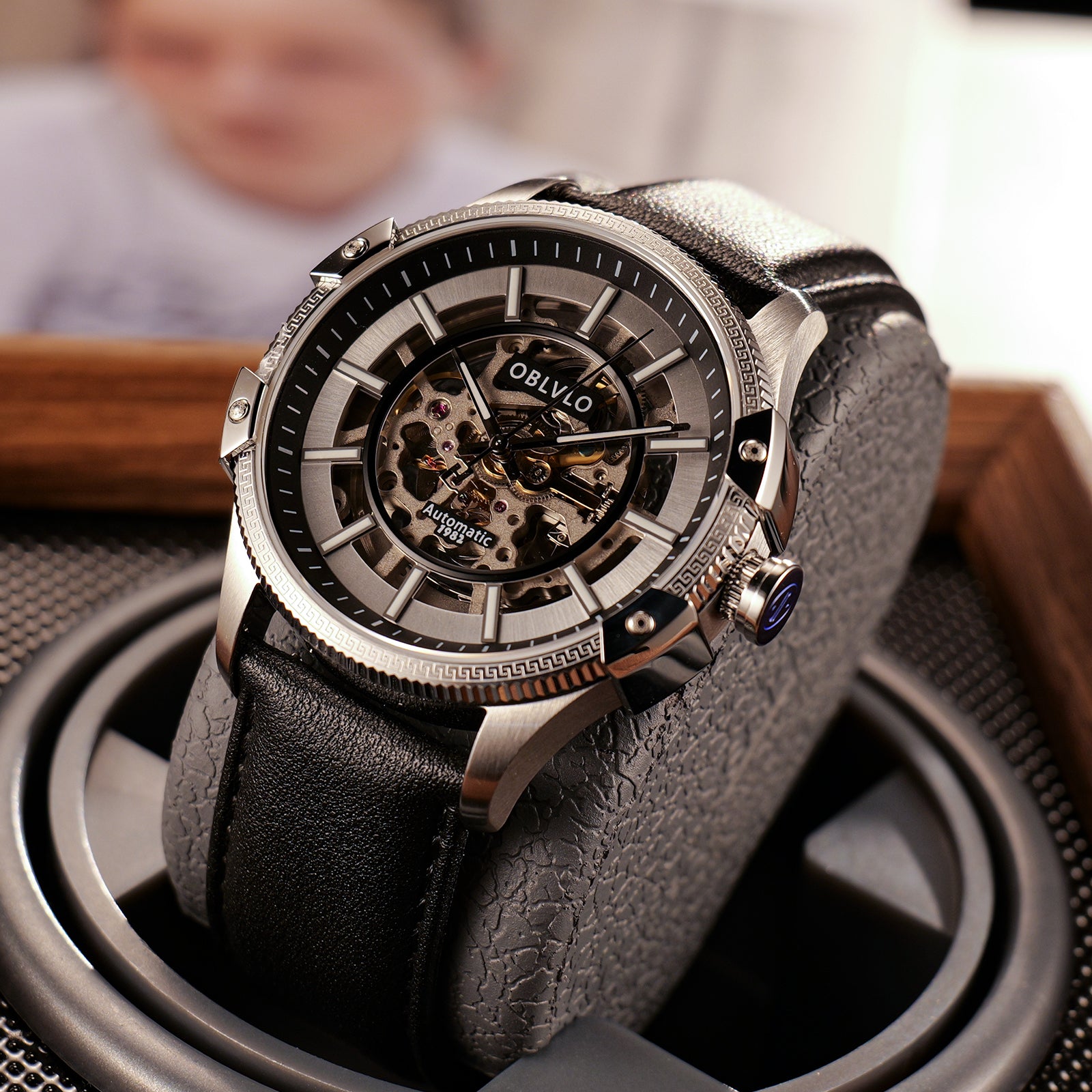 OBLVLO | Business skeleton mechanical watch
