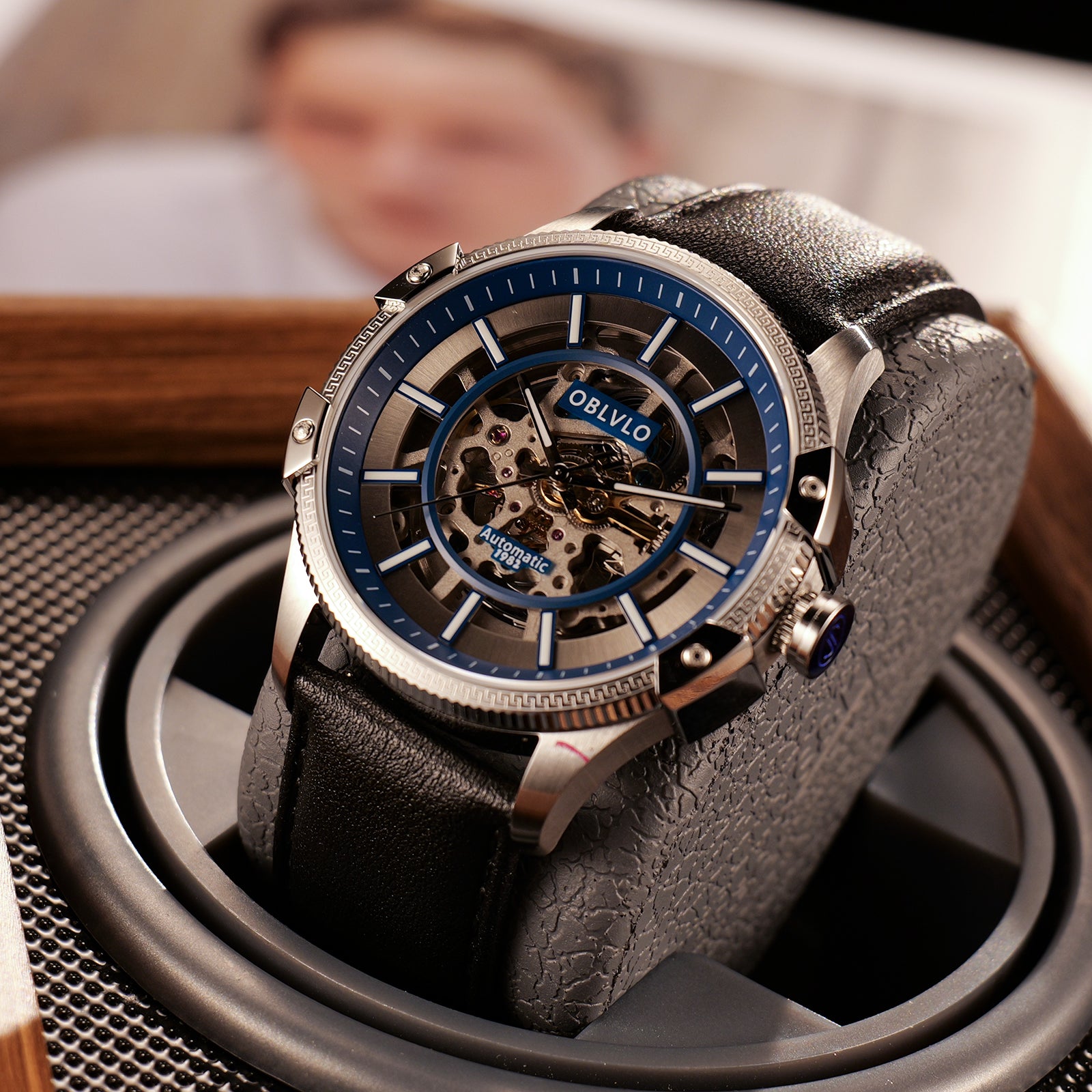OBLVLO | Business skeleton mechanical watch